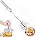 YSTrillion Fruste da Cucina in Acciaio Inossidabile,Frullatore per Uova Semi-Automatico,Miscelatore Da Cucina,Frusta a Mano Multifunzione per Cucinare,Sbattere,Sbattere,Mescolare immagine