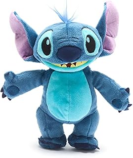 Disney Store Stitch Plush Soft Toy, 38cm/16, Lilo and Stitch, Cuddly Alien Soft Toy with Big Floppy Ears and Fuzzy Texture, Suitable for all Ages