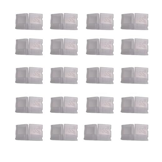 skrnrhrery Ab Clip, Balanced Plug Protector Ab Clip, Used for Lithium Polymer Battery Balance Plug Connector Protector, Ab Clip 2s to Ab Clip 6s(5 Specifications). (Ab Clip 5s 20 Pcs)