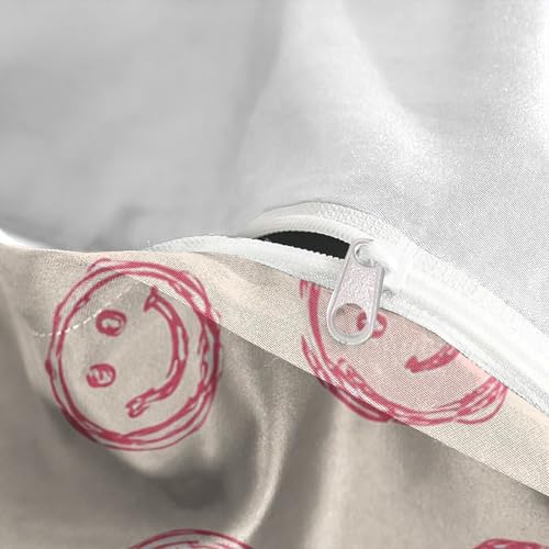 Housse de couette Smiley Faces 260x220 en microfibre respirante avec taies - 8