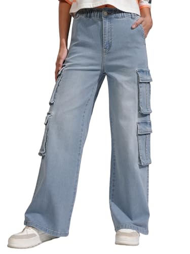 Image of Tokyo Talkies Women Cargo Jeans | Straight fit
