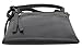 DELUXITY Crossbody Purse Bag Shoulder Bag Multi Pocket Zipper Purse | Black