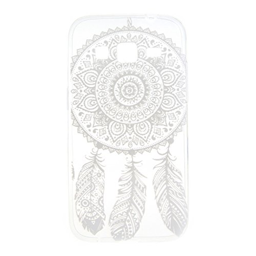 For Galaxy Core Prime SM-G360F , ivencase Simple Dream Catcher [Ultra Thin] Pattern Flexible Texture Soft TPU Gel Slim Protective [Clear] Rear Case Cover Perfect Fit for Samsung Galaxy Core Prime SM-G360F G3606 G3608 G3609 + One 