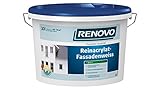 RENOVO Reinacrylat Fassadenweiß, 10 Liter 10 l