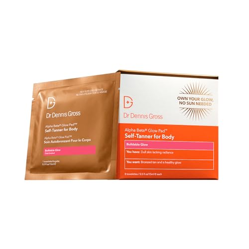 Dr. Dennis Gross Glow Pad Self-Tanner for Body – Exfoliating & An...