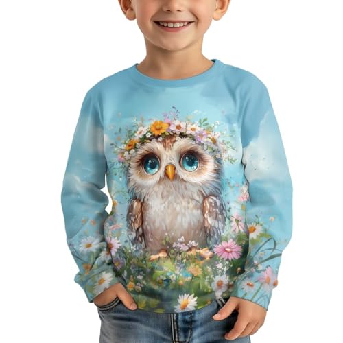 Image of Uourmeti Girls Graphic Tees Long Sleeve T Shirts for Teens Casual Tshirts Junior Sportswear Fall Tops