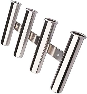 Wall Mounted Fishing Rod Holders 4 Tubes Links Fishing Rod Holder Rack Rests