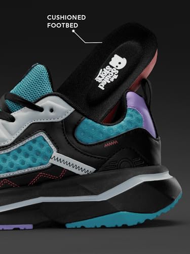 Image of The Souled Store Trailblazer: Vortex Men and Boys Blue PU Upper Lace Up Low Top Sneakers