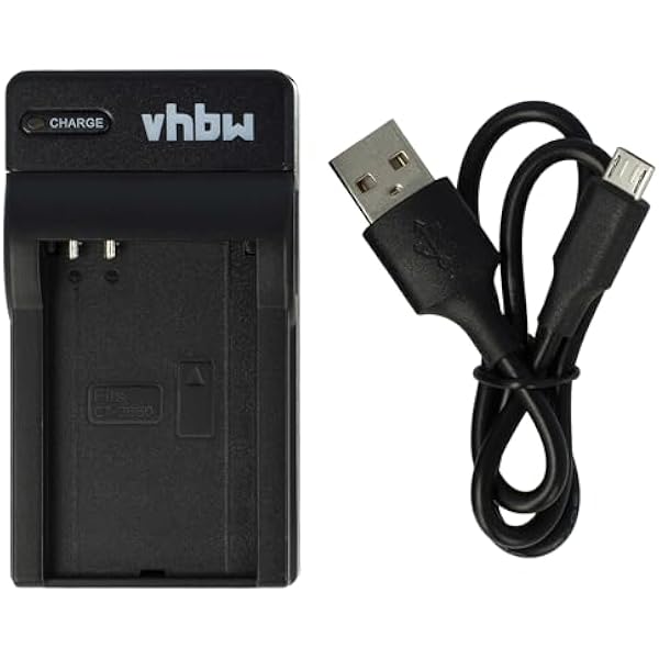 vhbw Ładowarka USB kompatybilna z Nokia BL-5C, BL-5CA, BL-5CB aparat cyfrowy, kamera, akumulator Action Cam - ładowarka