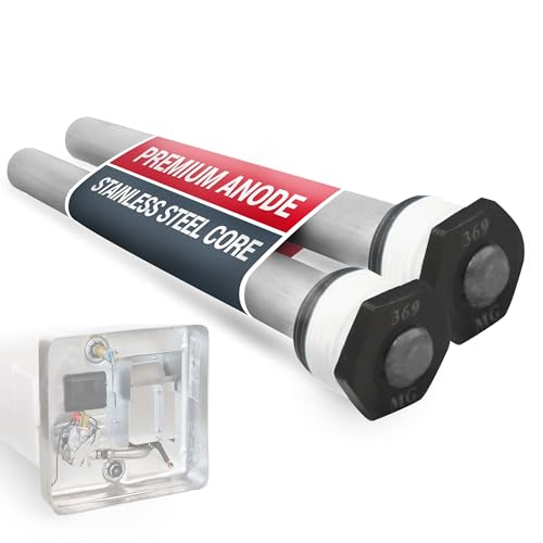 RV Water Heater Anode Rod 2-Pack, 2 Years Warranty - 9.25' x 3/4' NPT Premium Magnesium Rv hot water heater anode rod, Suburban RV Water Heater Parts, Long-Lasting Protection