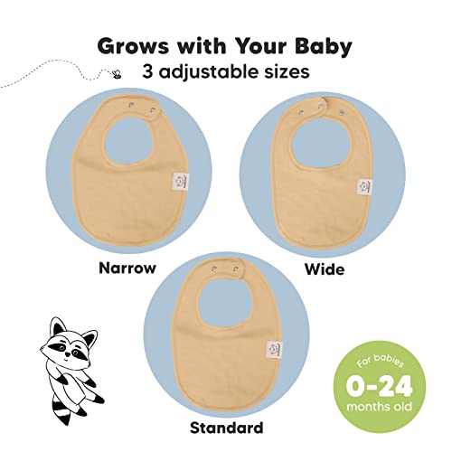 KeaBabies 8-Pack Baby Bibs for Girls & Boys and 5-Pack Muslin Burp Cloths Baby Boy, Girl - Teething Baby Bibs for Boy, Girl - Cotton Burp Cloth - Newborn Bibs4