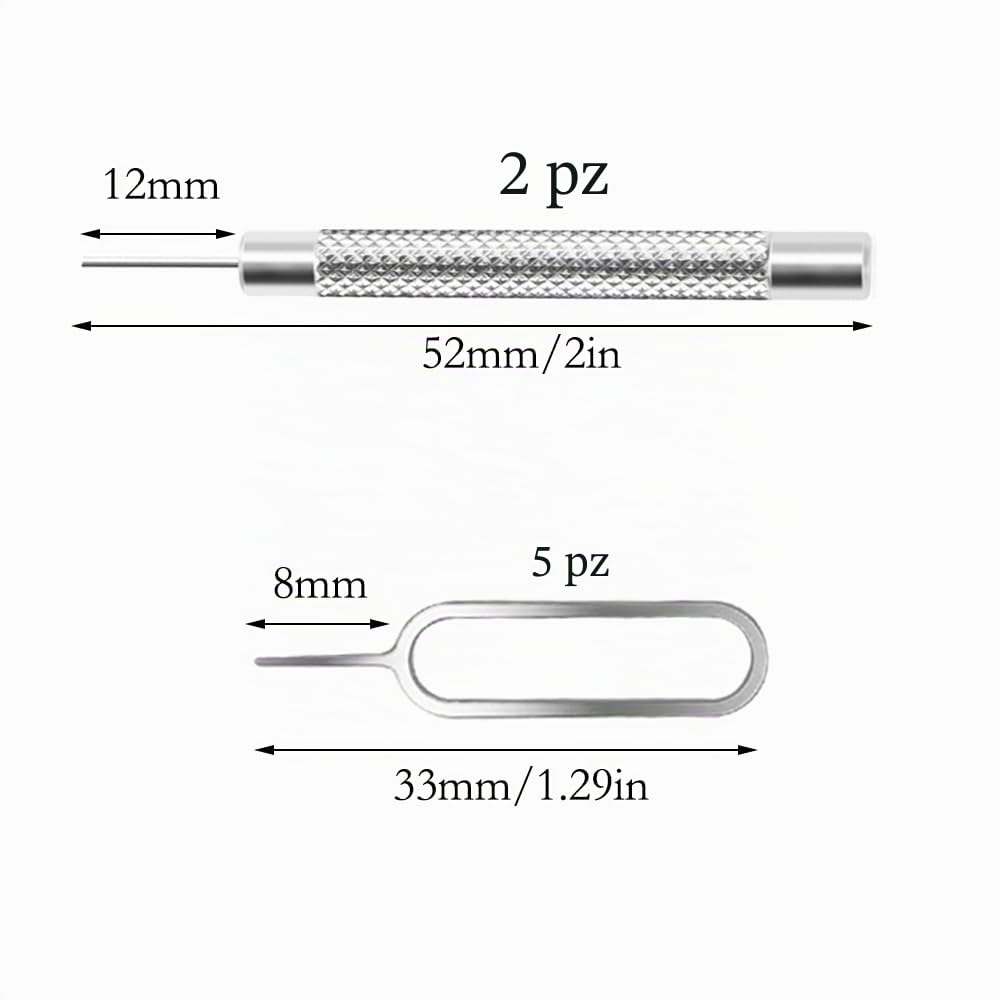 5 Pcs Adattatore per Scheda SIM, Kit Adattatore 3-in-1 per Carte SIM, Convertitore di Schede SIM, con Ditale, Adattatore sim Universale per Smartphone e Tablet