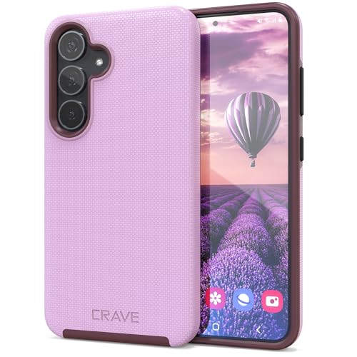 Image of Crave for Samsung Galaxy S24 Case, Shockproof Protection Dual Layer Case for Samsung Galaxy S24 (6.2 inch) - Lilac