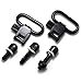 GUGULUZA Rifles Sling Swivels 1-Inch with 3 Pieces Wood Screw Studs Set for Shotguns Quick Detachable Gun Sling Mounting Kit