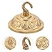 Gadpiparty Vintage Copper Chandelier Ceiling Plate, Light Canopy Kit with Hook Pendant Light Cover Plate Plant Hanger for Fitting Chandelier Lamp Light