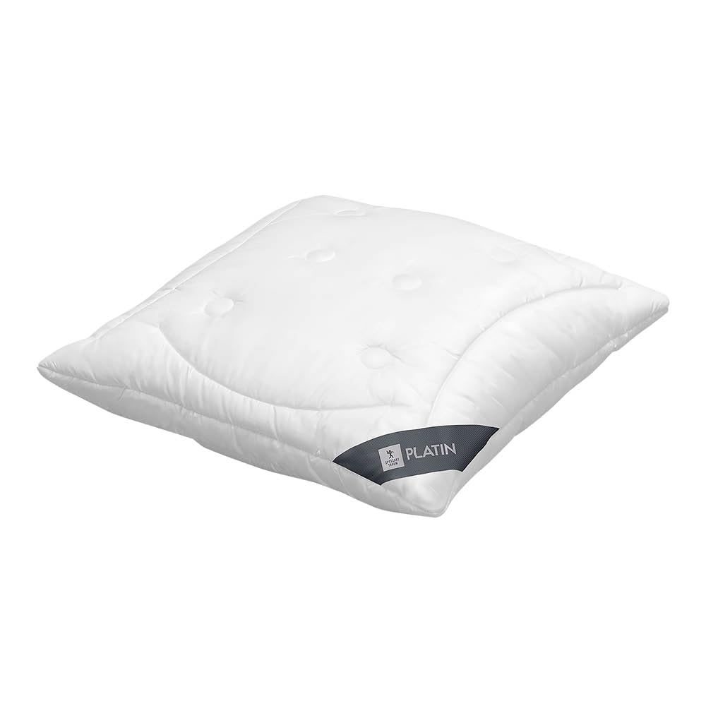 Allergiker Kopfkissen 80x80 cm | waschbar | Oeko-Tex & Made in Germany | hautfreundliches & geruchsneutrales Kissen 80x80