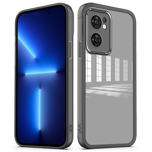 Cover per Oppo Find X5 7 5G Custodia Trasparente con Pellicola Protettiva Lenti Morbida Ultra Sottile Antiurto Bumper Case - slim nero