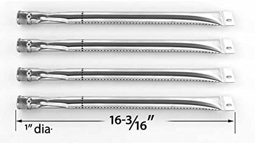 Repair Kit for Brinkmann 4 Burner 810-8401-S BBQ Grill Includes 4 Stainless Heat Plates and 4 Stainless Burners