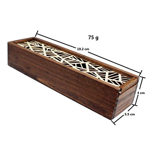 Abcsea 1 Pezzo Scatola Portapenne in Legno