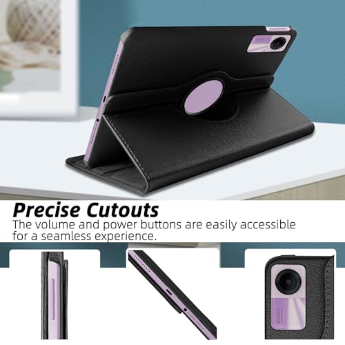 Image of TGK Rotating Cover for Redmi Pad SE 11 inch 360 Degree Leather Flip Case (Black)