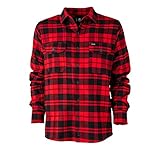 flanellhemd damen oversize Erhältliche Farben: rot/schwarz