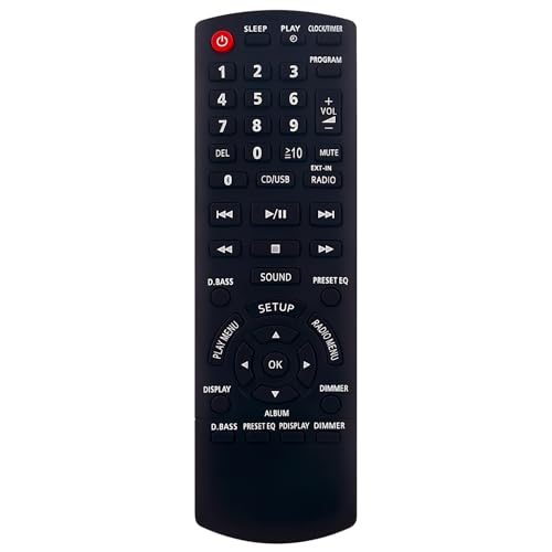 Mando a distancia N2QAYB001101 de repuesto para Panasonic Audio System SC-PMX90 SA-PMX90 SC-PMX90K SA-PMX82 SCPMX74EG SCPMX90K SCPMX90PC PMX70 SC-PMX74 SB-PMX70 SA-PMX7 SC-PMX7 MX70 SS. C-PMX80