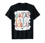 Bobcats School Sports Fan Team Spirit Mascot Gift Bleached T-Shirt