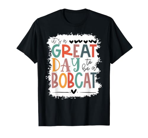 Bobcats School Sports Fan Team Spirit Mascot Gift Bleached T-Shirt