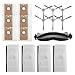 Haodrylax Essential Replacement Kit For iHome AutoVac Nova S1 Pro Robot vacuum cleaner, 1 Main Roller Brush, 6 Side Brushes, 6 Hepa Filters, 6 Dust Bags For Optimal Performance