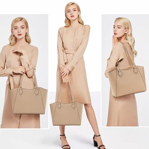 Image of CHICAROUSAL Tote Handbags Purses for Women PU Leather Womens Shoulder Bag | Large Tote Bag for Women, Shoulder Purse, Vegan Leather Purses for Women, Women's Handbags