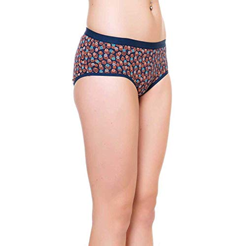 Image of AQUAZZURA Women's Cotton Multicolor Printed Panty | Panties | Bikni (Combo Pack of Three)