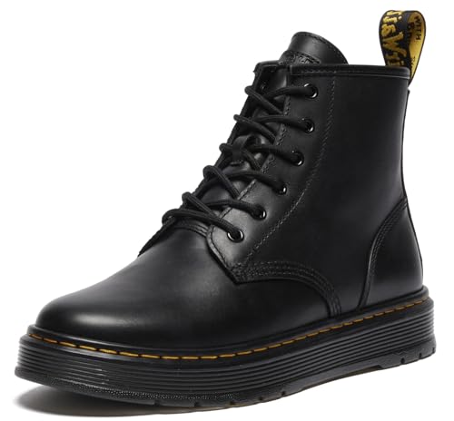Dr. Martens Brookline Chukka - Botas unisex para adultos con 6 ojales, Negro, 14 Women/13 Men