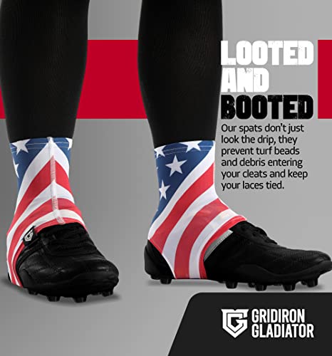 Gridiron Gladiator Cleat Covers - Football Spats - Football Cleat Cover - Cleat Spats for Soccer, Baseball & Softball - Thumbnail 4