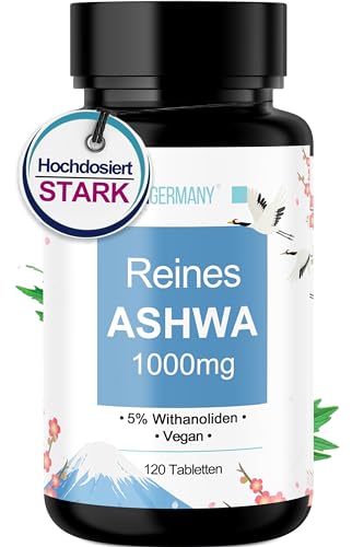 MBMGermany® Reines Ashwagandha [HOCHDOSIERT] nur die Wurzeln - Ashwa pro + Ashwaganda KSM-66 Laborgeprüft in Deutschland