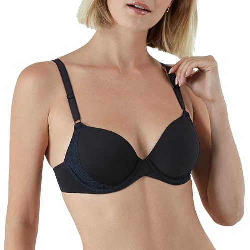 Image of Maidenform Women's Demi Underwire Bra, One Fab Fit Lightly Padded Bras for Women, Convertible Straps (Plus