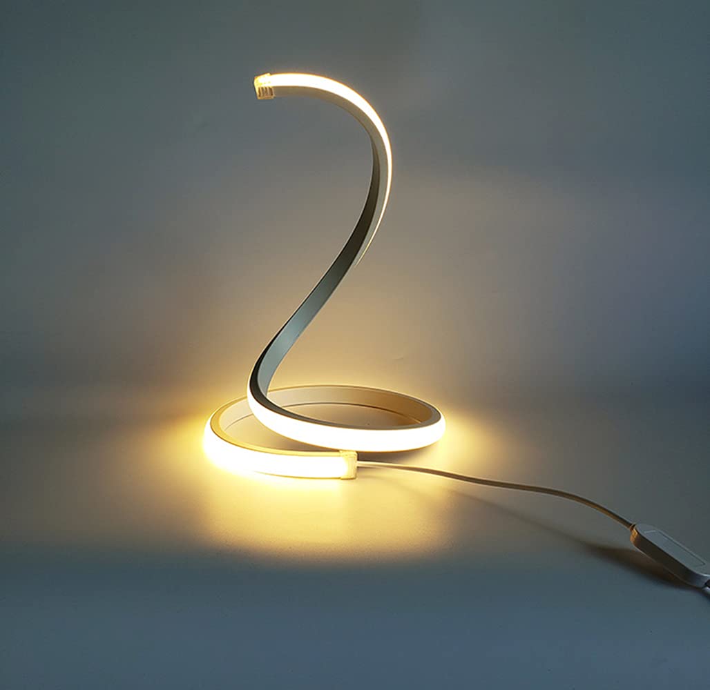Kreatywna lampa stołowa LED do łóżka, nudna do sypialni, salonu, ściemniana dekoracja Smart Touch, nudny stół z wtyczką i przełącznikiem