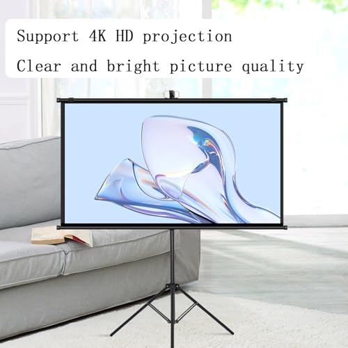 Pantalla portátil para proyector con trípode 72 pulgadas 4:3 miniatura 4