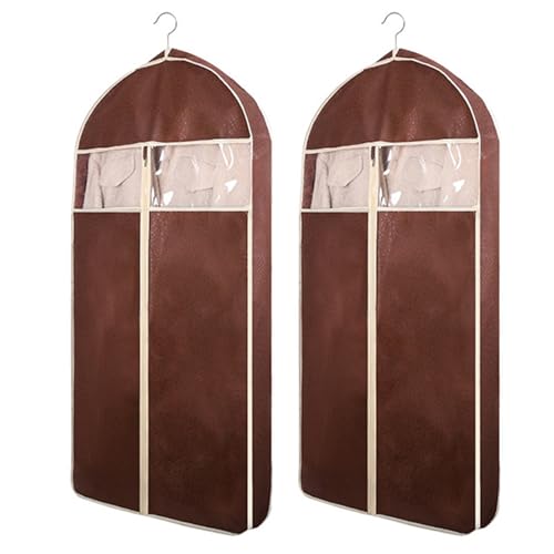 Closet Storage Garment Bags with Clear Window Full Zipper Dust Covers for Sweaters Shirts Jackets - Hanging Clothes