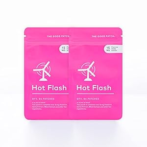 The Good Patch Pflanzenbetriebene Menopausenunterstützung – nachhaltige Freisetzung Hot Flash Patch mit Hanf-Extrakt…