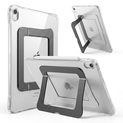 Étui avec béquille pour iPad Air 11 M4 et 10.9 pouces, coque de protection fine grise