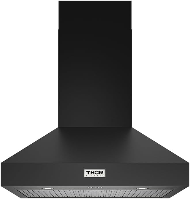 THOR Kitchen Professional 36-Inch Wall Mount Range Hood - Model TRH36PB