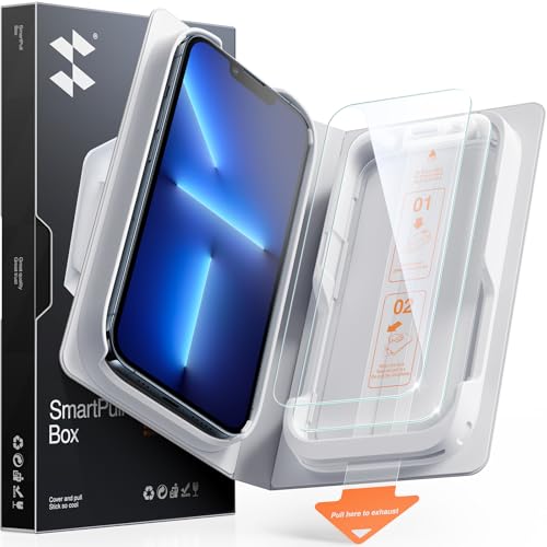 Image of SMARTDEVIL 2 Pack for iPhone 13 Pro Max /14 Plus Screen Protector | Military-Grade Shatterproof Protection, Crystal Clear, 9H Hardness, Fast & Easy Installation, Scratch Proof, Case Friendly