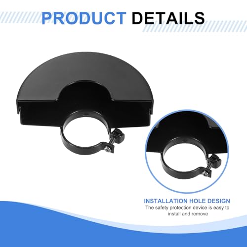 Protector de amoladora angular uxcell de metal con 123 mm de diámetro para discos de repuesto 6