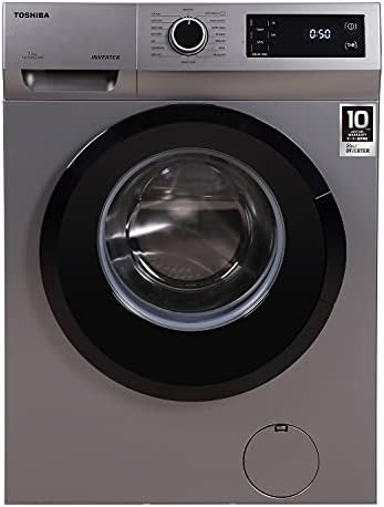 TOSHIBA 7.5 Kg Inverter Fully Automatic Front Loading Washing Machine (‎TW-BJ85S2-IND(SK),Premium Silver)