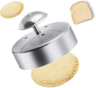 FENDIC Sandwich Cutter and Sealer for Kids, 3-1/2 Inch Stainless Steel Round Sandwich