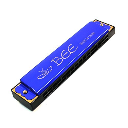 Banggod BanChild Bee Print 16 Holes Harmonica Mouth Organ Blue-picture-25