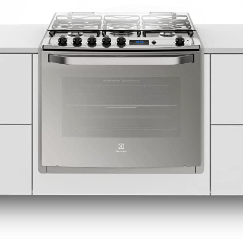 Fogão 5 Bocas de Embutir Electrolux Prata Automático com Grill e Timer Digital (76EXR) Bivolt