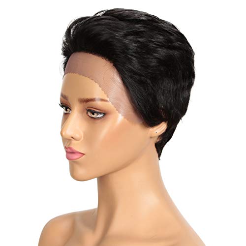 DÉBUT Short Lace Front Wigs Human Hair Wigs Pixie Wigs Brazi