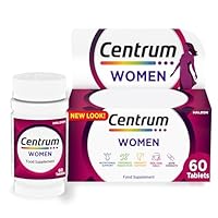 Centrum Women Tablets Multivitamin & Mineral Supplements, with 23 essential nutrients including vitamin D, C, and Iron, 60 ct