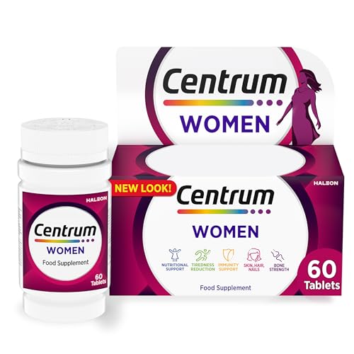 Centrum Women Multivitamin & Mineral Tablets Vitamins for Women With Vitamin D C & Iron 60 Tablets